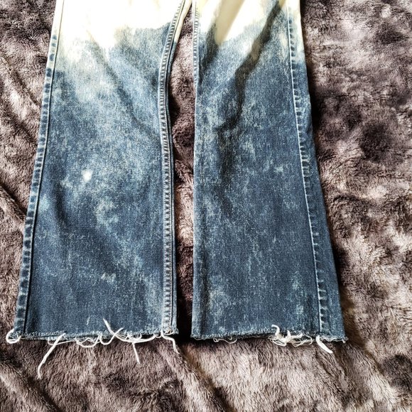 Levi's 514 Slim Straight 34x34 - Raw Hem Ombre Jeans - Picture 4 of 9